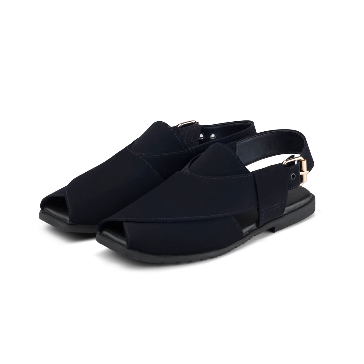 Classic Black Peshawari Chappal