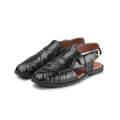 Croc Texture Classic Peshawari Chappal
