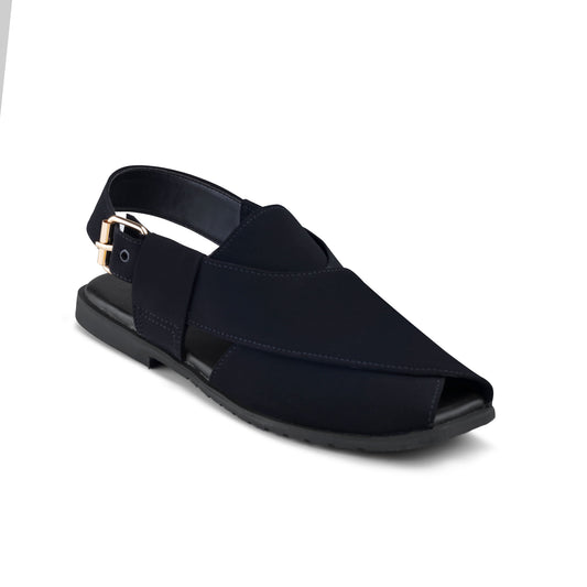 Classic Black Peshawari Chappal