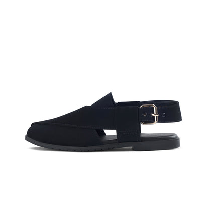 Classic Black Peshawari Chappal