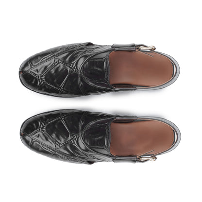 Croc Texture Classic Peshawari Chappal